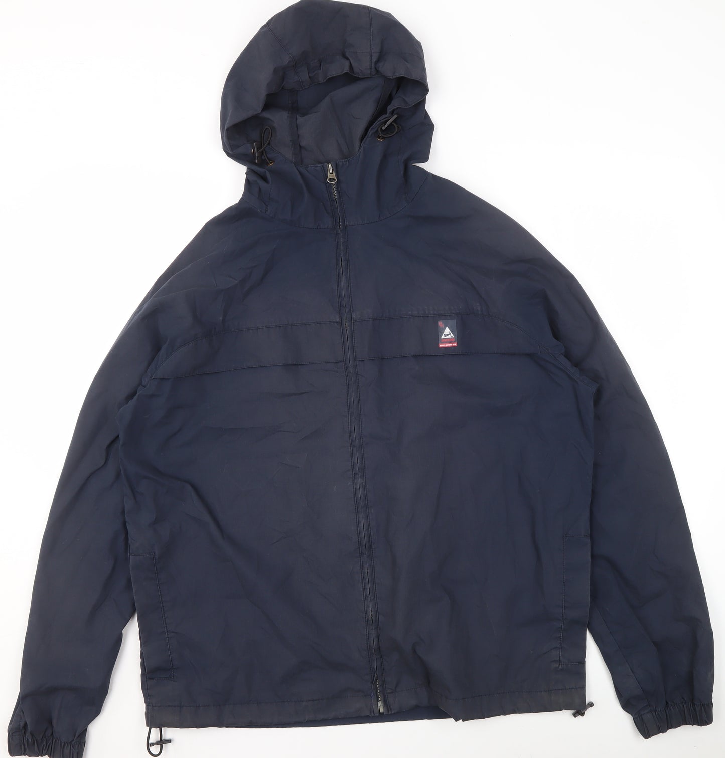 Marks and Spencer Blue Harbour Men's Blue M Windbreaker Hooded Jacket