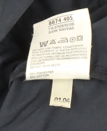 Marks and Spencer Blue Harbour Men's Blue M Windbreaker Hooded Jacket