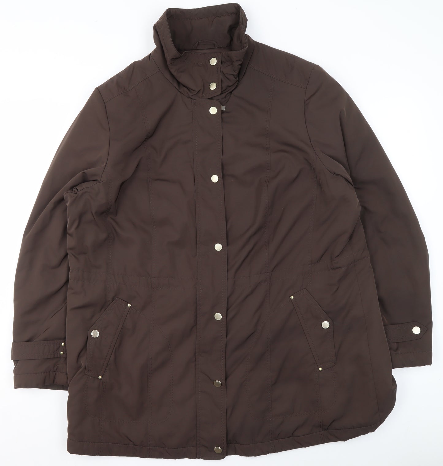 Marks and Spencer Women's Brown Classic Mid-Length Lined Jacket Size 18