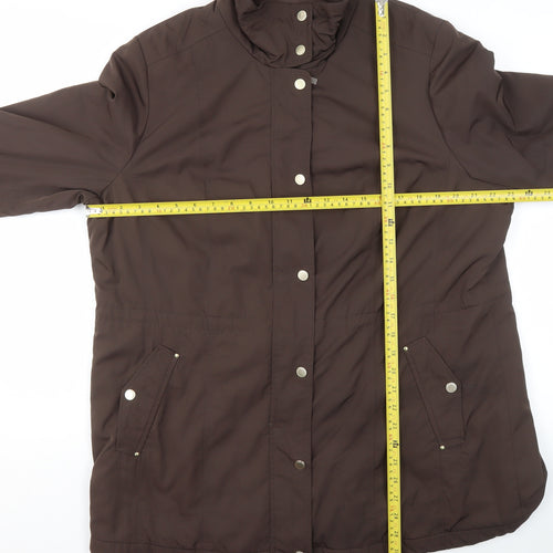 Marks and Spencer Women's Brown Classic Mid-Length Lined Jacket Size 18