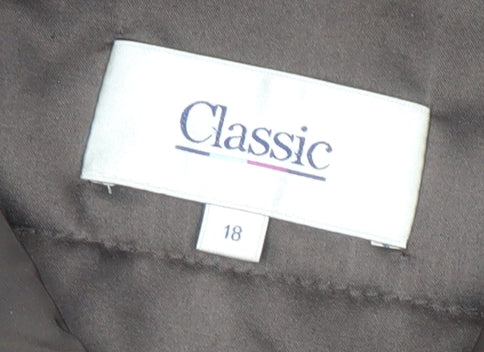 Marks and Spencer Women's Brown Classic Mid-Length Lined Jacket Size 18