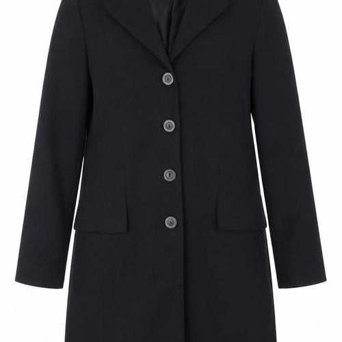 Dorothy Perkins Women's Black Mid-Length Coat Size 12 Classic Workwear