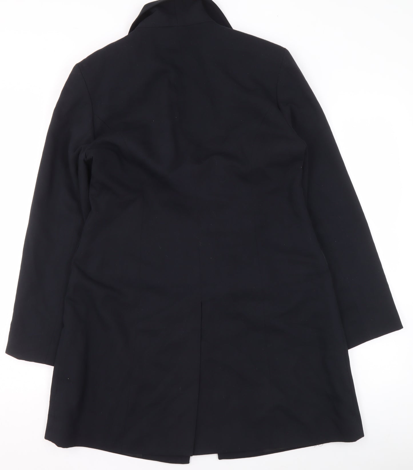 Dorothy Perkins Women's Black Mid-Length Coat Size 12 Classic Workwear