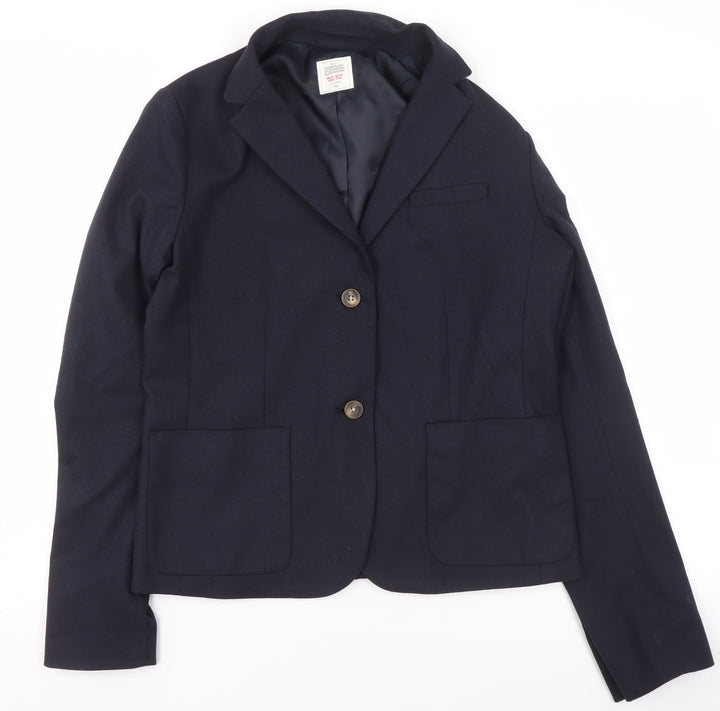 Gap Women's Blue Modern Blazer UK 12 Classic Tailored Jacket