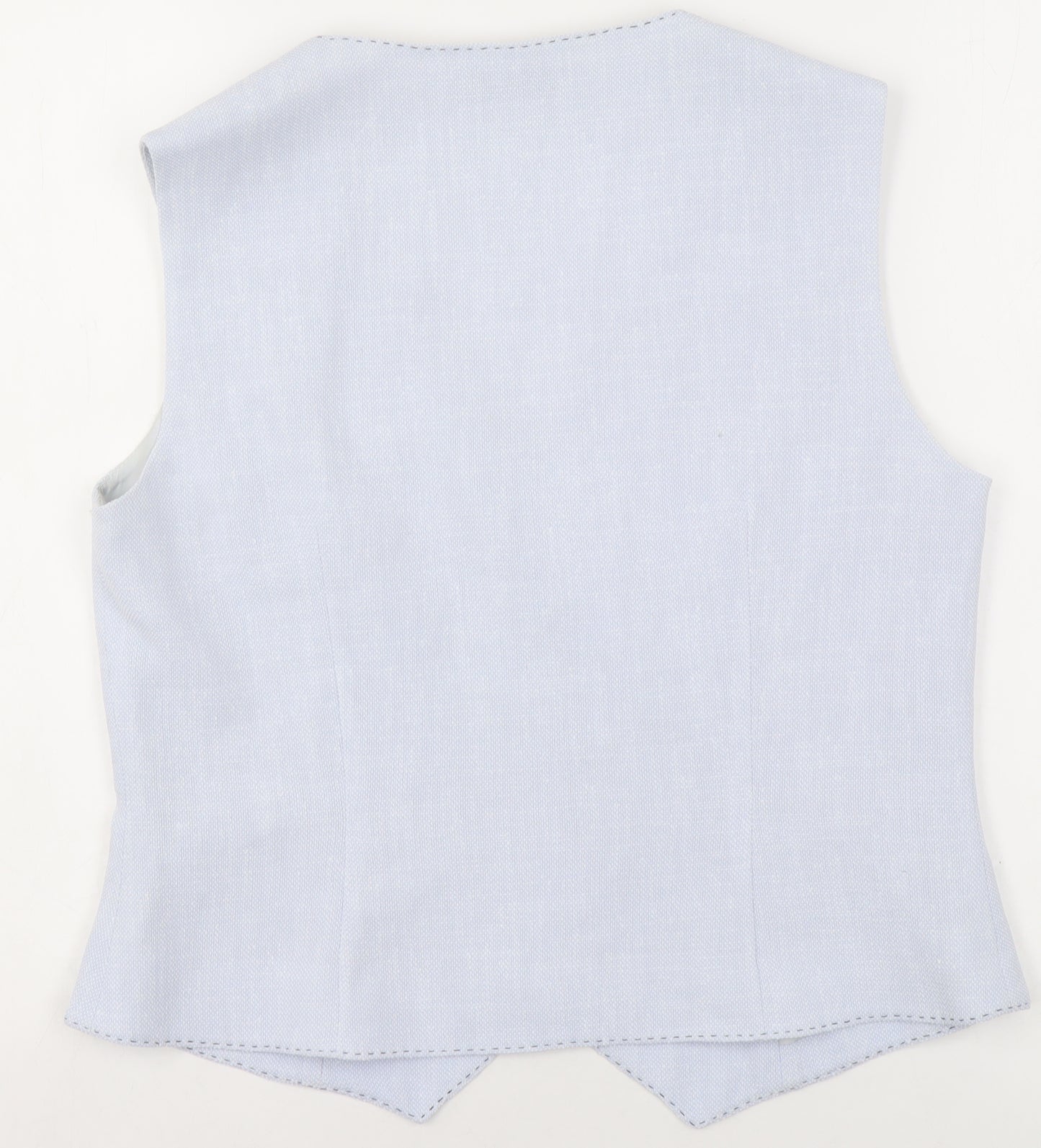 Luis Civit Women Blue Waistcoat Size 12 Tailored Suit Vest