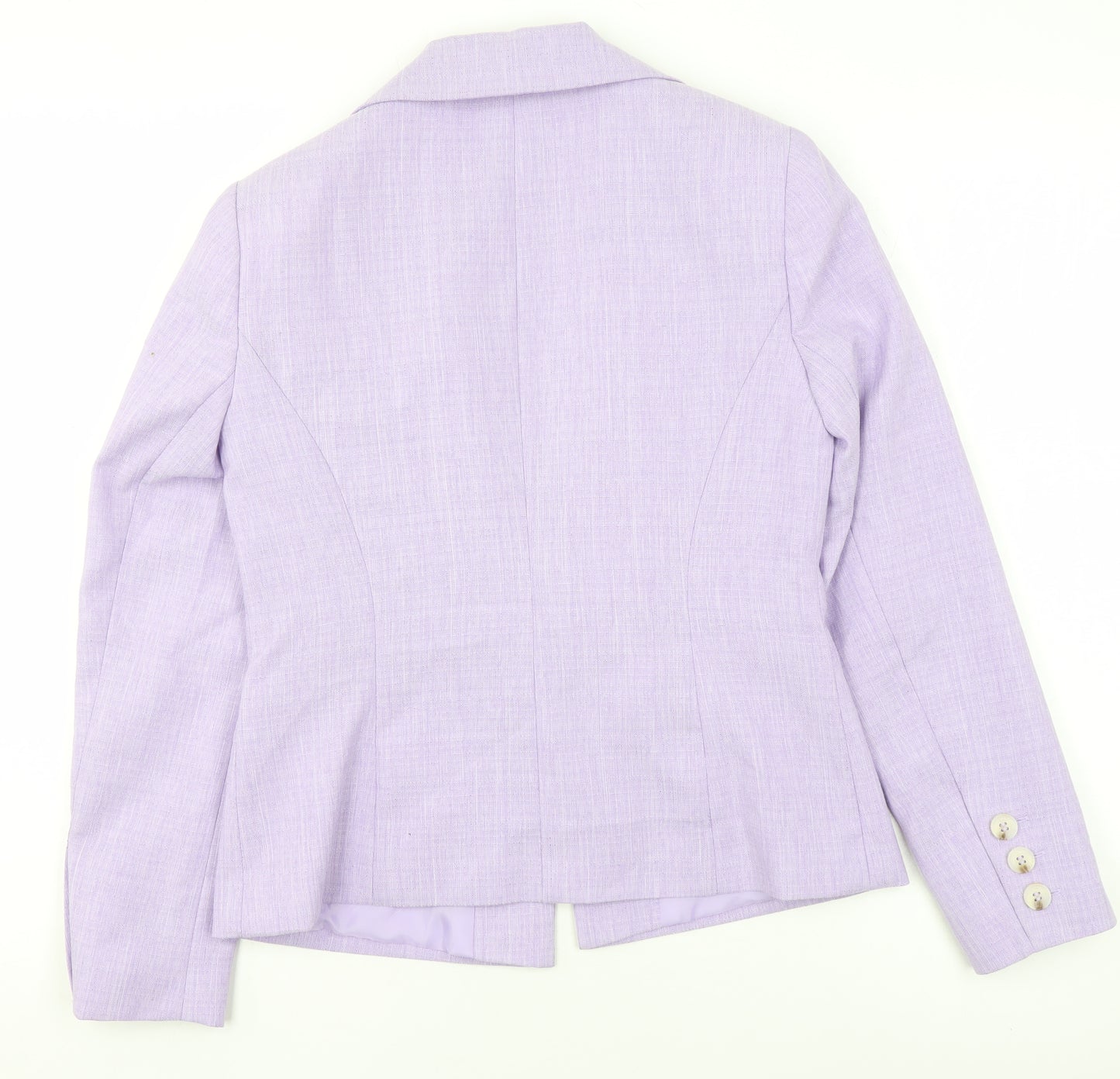 Miss Selfridge Women’s Purple Petite Double-Breasted Suit Jacket UK 8