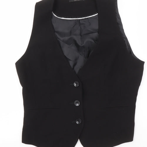 George Women's Black Waistcoat Size 12 Tailored Suit Vest