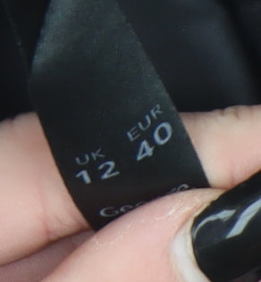 George Women's Black Waistcoat Size 12 Tailored Suit Vest