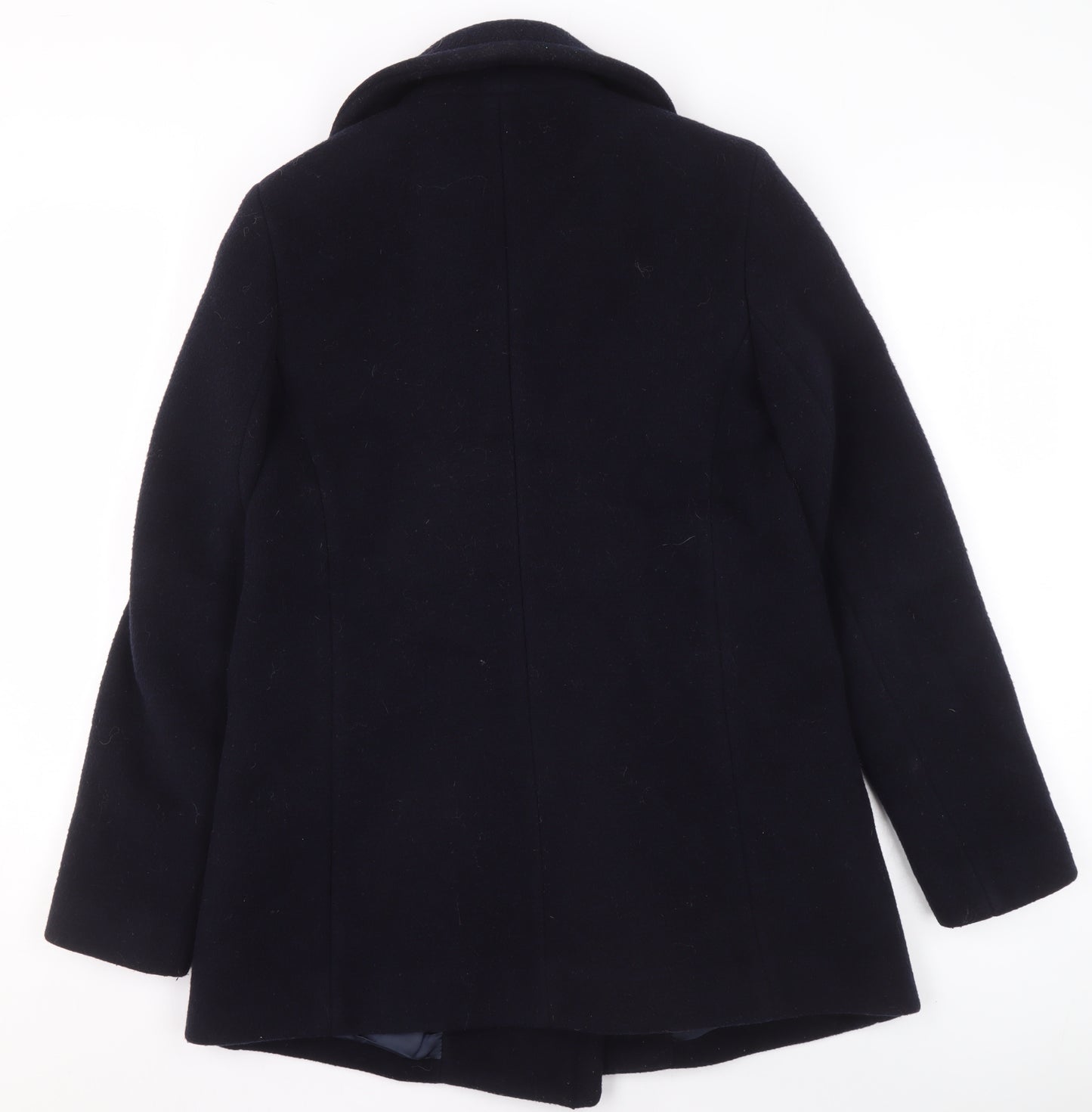 Claudie Pierlot Men's Black Wool Pea Coat Size 36 Regular Fit