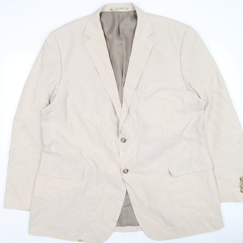 Marks and Spencer Women’s Beige Linen Blend Blazer Jacket 2XL Long
