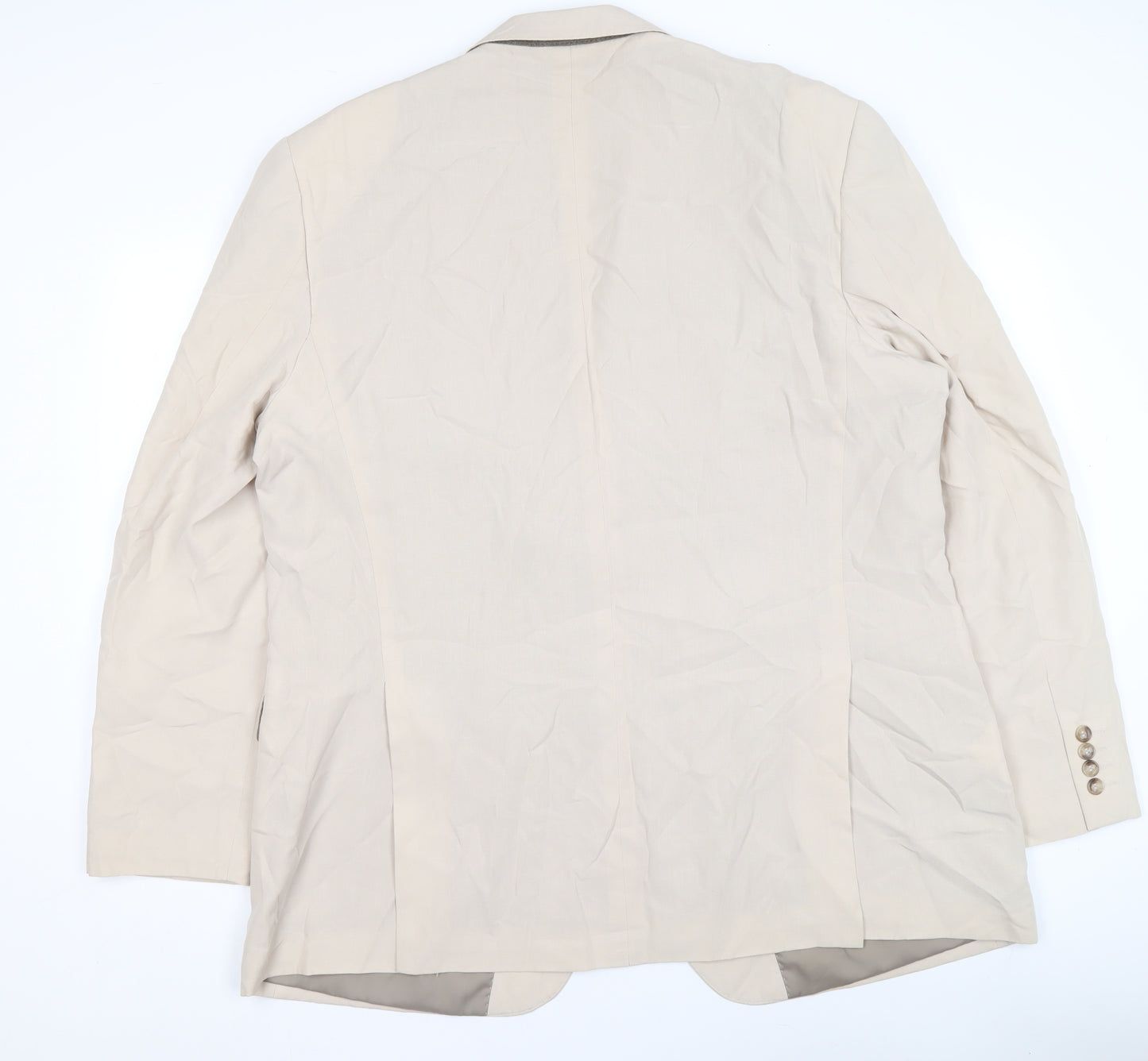 Marks and Spencer Women’s Beige Linen Blend Blazer Jacket 2XL Long