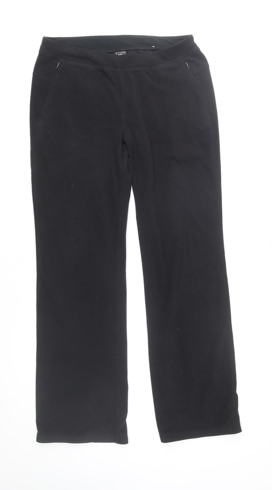 REI Women's Black Fleece Sweatpants M Regular Fit Outdoor Trousers