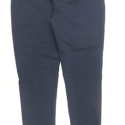 Fransa Womens Blue Slim Fit Stretch Trousers Size 10