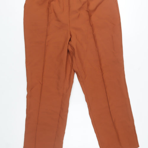 Damart Women’s Brown Size 16 Straight Leg Elastic Waist Trousers