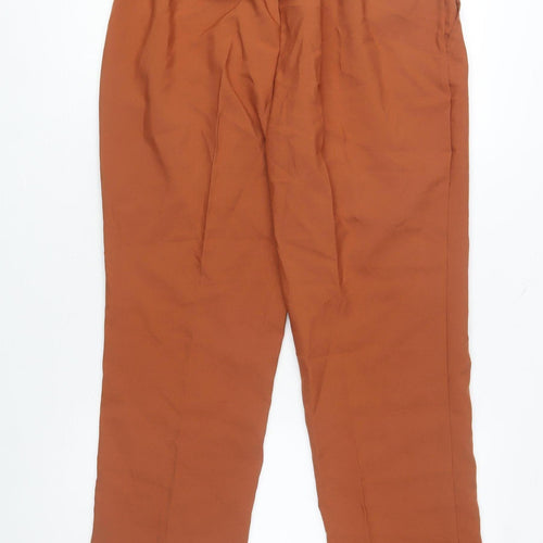 Damart Women’s Brown Size 16 Straight Leg Elastic Waist Trousers