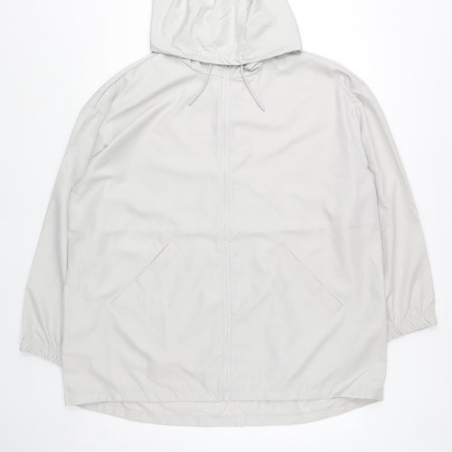 Primark Cares Women’s Grey Hooded Windbreaker Jacket Size L