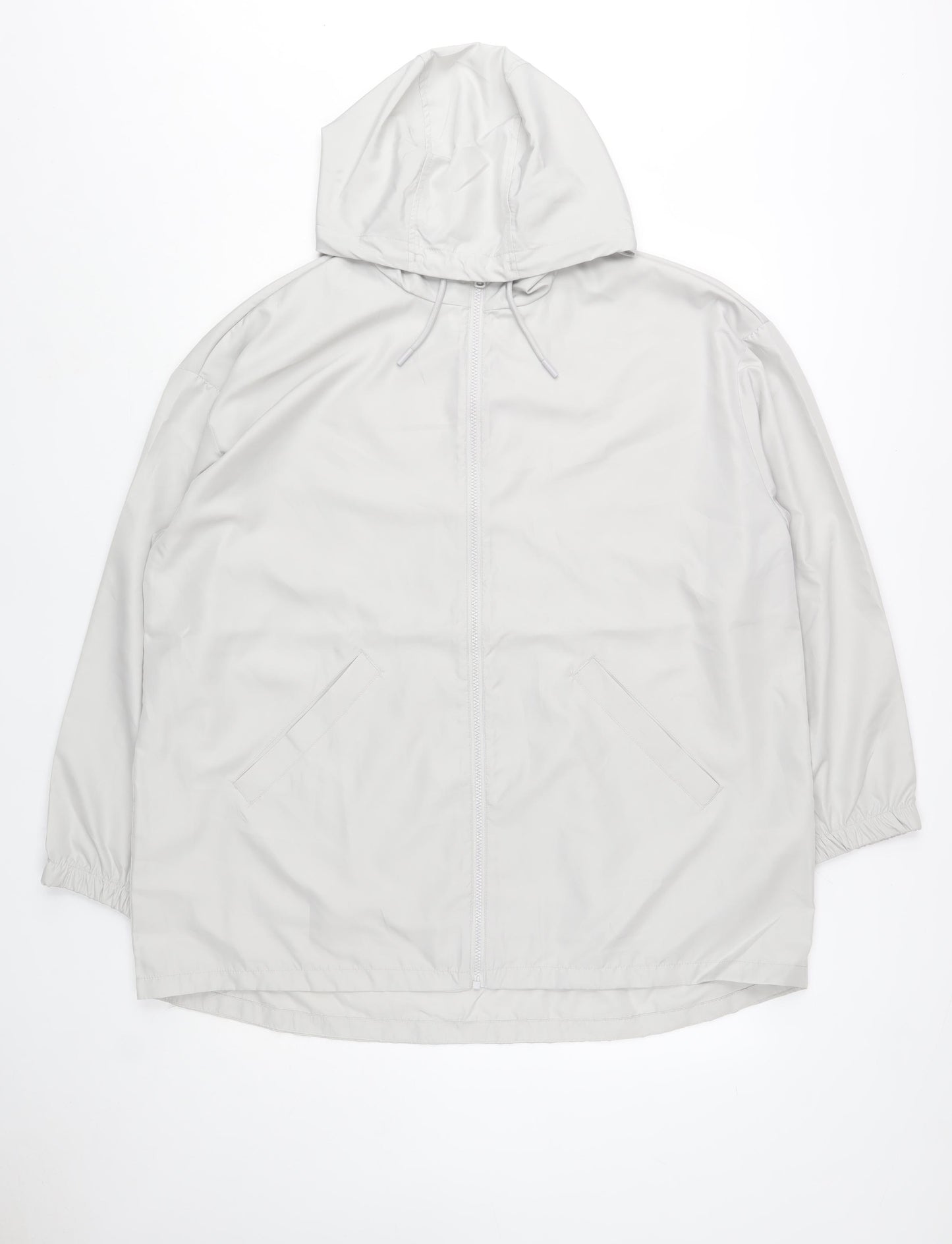 Primark Cares Women’s Grey Hooded Windbreaker Jacket Size L