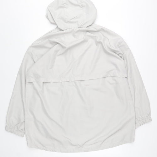 Primark Cares Women’s Grey Hooded Windbreaker Jacket Size L