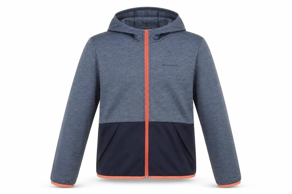 Decathlon Girls Blue Hooded Full Zip Activewear Jacket 14 Years