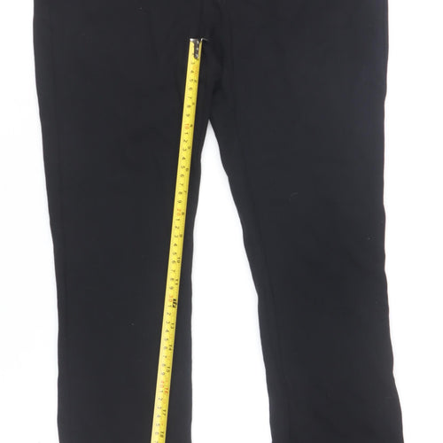 Punt Roma Womens Black Jersey Stretch Slim Leggings Size 8