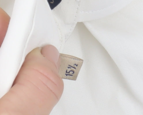 Benetti Men’s White 15.5 Slim Fit Formal Dress Shirt