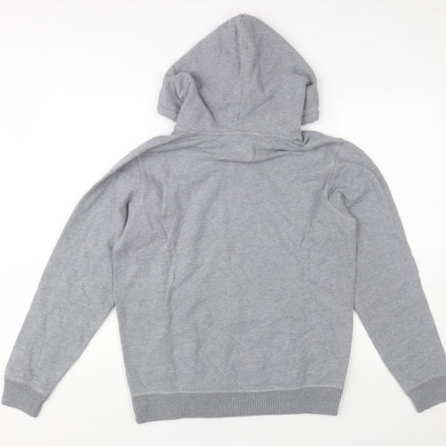 Springfield Men's Grey Pullover Hoodie XS Fleece Cotton Blend