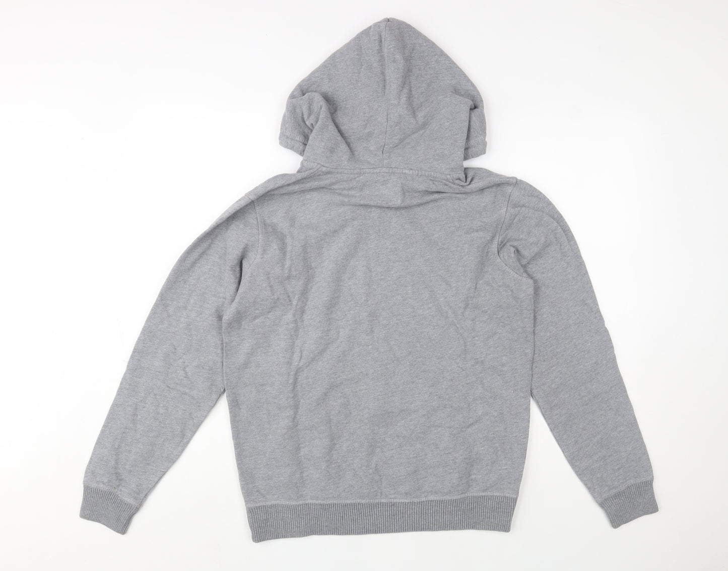 Springfield Men's Grey Pullover Hoodie XS Fleece Cotton Blend