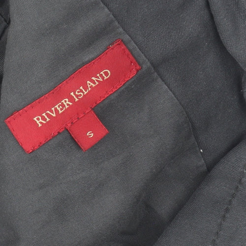 River Island Men’s Black Cotton Military Jacket S