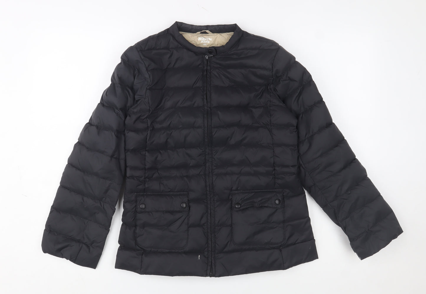 Indigo Bank Kids Boys Black Puffer Jacket 12 Years Winter Down Coat