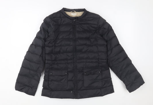 Indigo Bank Kids Boys Black Puffer Jacket 12 Years Winter Down Coat
