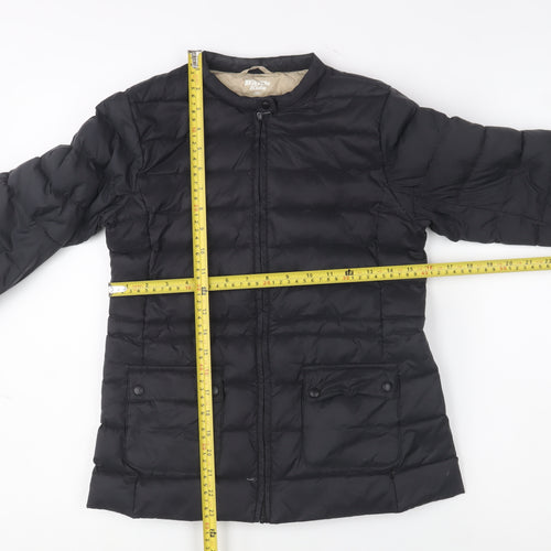 Indigo Bank Kids Boys Black Puffer Jacket 12 Years Winter Down Coat