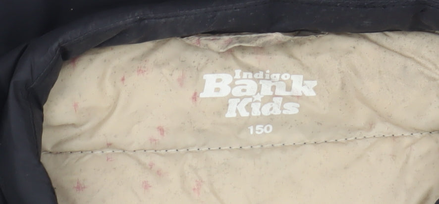 Indigo Bank Kids Boys Black Puffer Jacket 12 Years Winter Down Coat