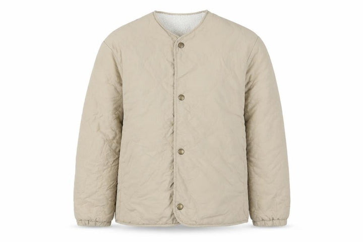 Uniqlo Girls Beige Quilted Mid-Length Jacket Size 11-12 Years
