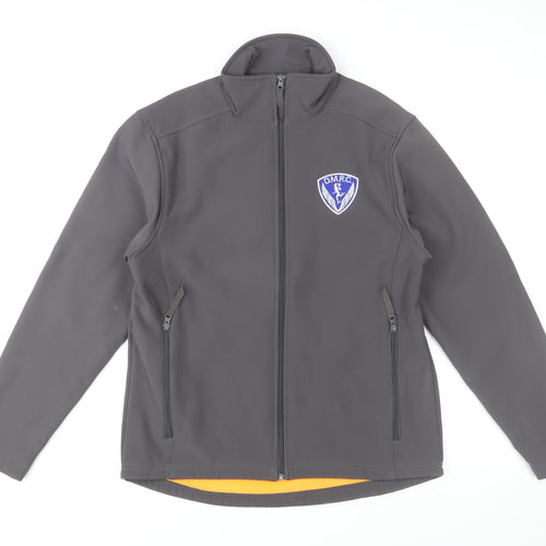 B&C Collection Unisex Grey Softshell Jacket M Wind-Resistant Casual Outerwear