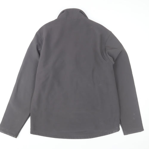 B&C Collection Unisex Grey Softshell Jacket M Wind-Resistant Casual Outerwear