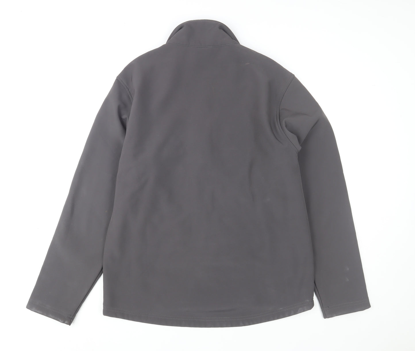 B&C Collection Unisex Grey Softshell Jacket M Wind-Resistant Casual Outerwear