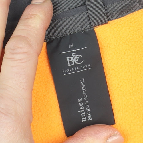 B&C Collection Unisex Grey Softshell Jacket M Wind-Resistant Casual Outerwear