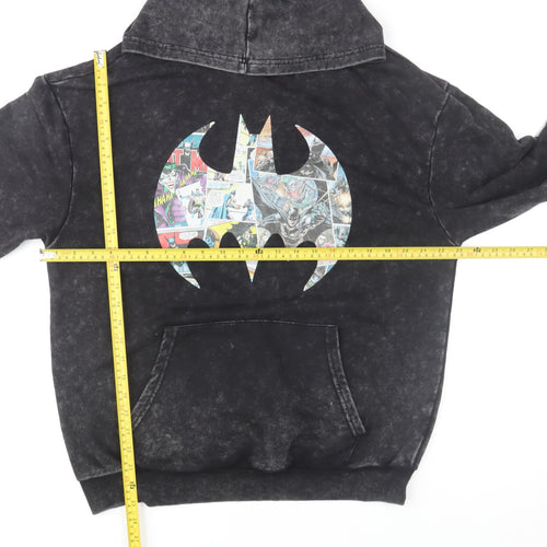 ROMWE Men’s Black Batman Graphic Pullover Hoodie Size M