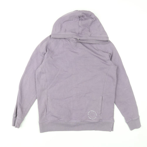 John Lewis Girls Purple Cotton Pullover Hoodie Age 11 Years