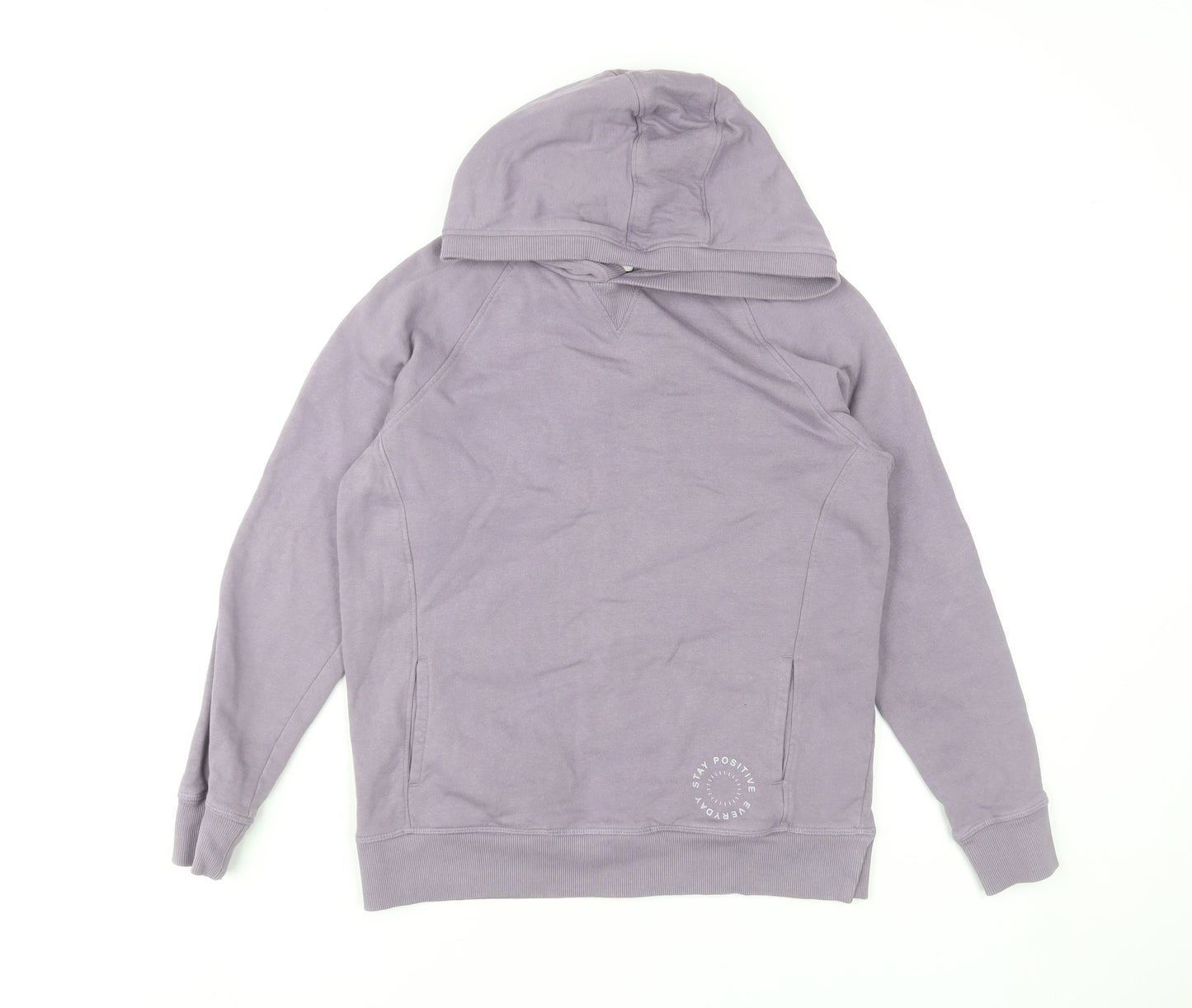 John Lewis Girls Purple Cotton Pullover Hoodie Age 11 Years