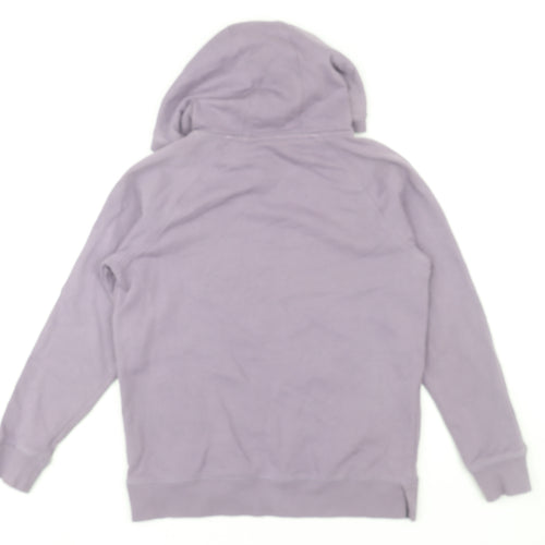 John Lewis Girls Purple Cotton Pullover Hoodie Age 11 Years