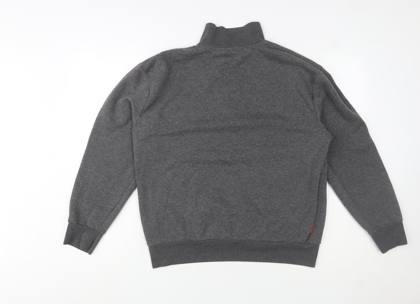 Slazenger Men’s Grey 1/4 Zip Fleece Sweatshirt Size L Regular Fit