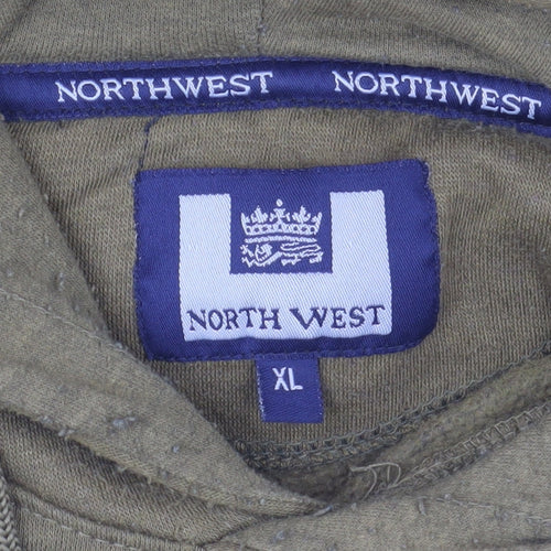 North West Men’s Green XL Hooded Pullover Basic Jacket