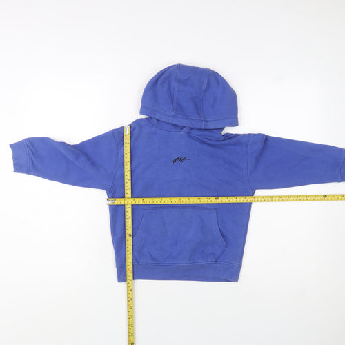 Next Boys Blue Pullover Hoodie Cotton Blend Size 6 Years