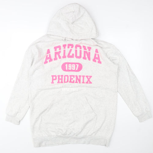 H&M Divided Women's Grey Hoodie S Arizona Phoenix Print Casual Pullover