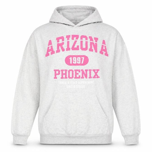H&M Divided Women's Grey Hoodie S Arizona Phoenix Print Casual Pullover