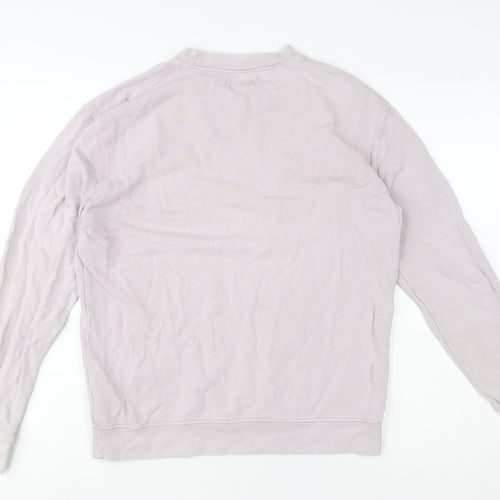 Topman Men’s Beige XS Crew Neck Cotton Pullover Sweatshirt