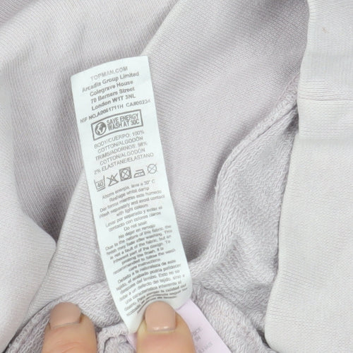 Topman Men’s Beige XS Crew Neck Cotton Pullover Sweatshirt