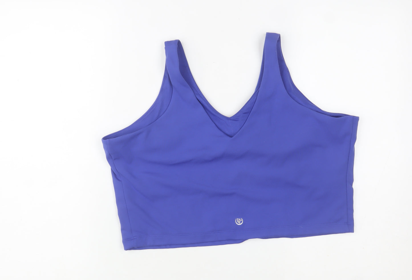 Dunnes Stores Women Blue V-Neck Athletic Tank Top XL