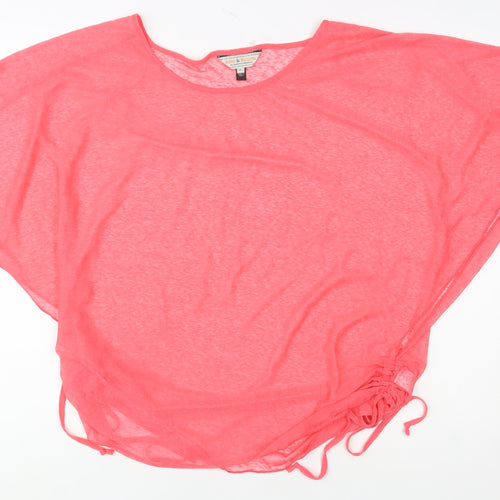 Billie & Blossom Women’s Pink Sheer Tunic Blouse UK 14 Relaxed Fit